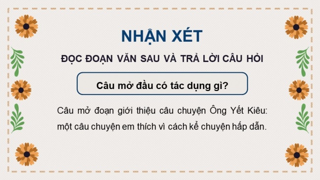 Soạn giáo án điện tử Tiếng Việt 4 CD Bài 8 Viết 1: Viết đoạn văn về một câu chuyện em thích