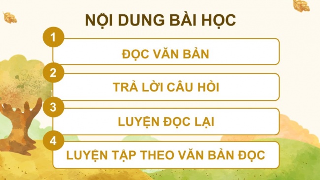 Soạn giáo án điện tử tiếng việt 4 KNTT Bài 20 Đọc Bầu trời mùa thu