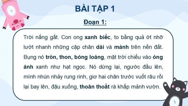 Soạn giáo án điện tử tiếng việt 4 KNTT Bài 27 Viết Luyện viết đoạn văn miêu tả con vật