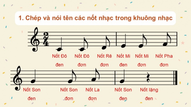 Soạn giáo án điện tử âm nhạc 4 KNTT Tiết 17 + 18: Ôn tập cuối học kì 1