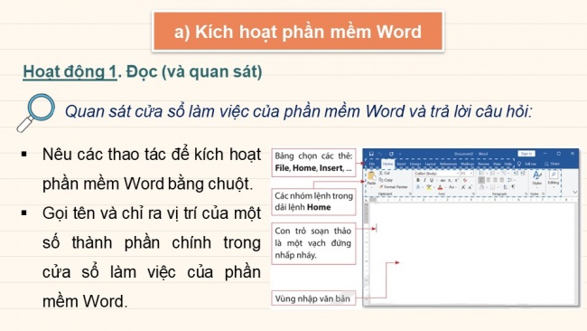 Soạn giáo án điện tử tin học 4 CTST Bài 7: Soạn thảo văn bản tiếng Việt