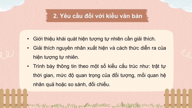 Soạn giáo án điện tử Ngữ văn 8 CTST Bài 2 Viết: Viết văn bản thuyết minh giải thích một hiện tượng tự nhiên