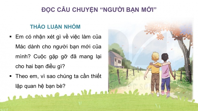 Soạn giáo án điện tử đạo đức 4 KNTT Bài 6: Thiết lập quan hệ bạn bè