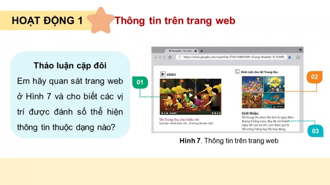 Soạn giáo án điện tử tin học 4 KNTT bài 3: Thông tin trên trang web