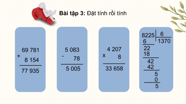 Soạn giáo án điện tử toán 4 CTST Bài 5: Em làm được những gì?