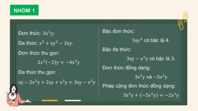 Soạn giáo án điện tử Toán 8 KNTT Bài: Bài tập cuối chương I