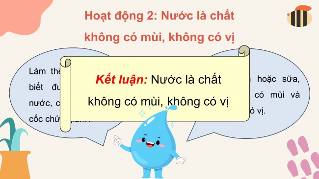 Soạn giáo án điện tử khoa học 4 CTST Bài 1: Một số tính chất và vai trò của nước