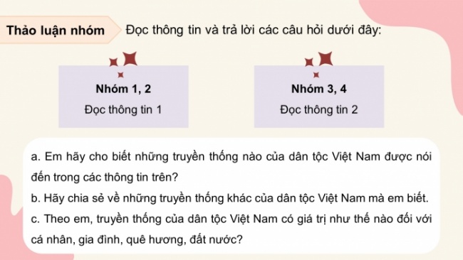 Soạn giáo án điện tử Công dân 8 CD Bài 1: Tự hào về truyền thống dân tộc Việt Nam