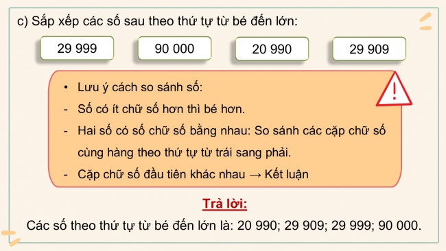 Soạn giáo án điện tử toán 4 cánh diều Bài 1: Ôn tập về số và phép tính trong phạm vi 100000