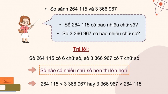 Soạn giáo án điện tử toán 4 cánh diều Bài 9: So sánh các số có nhiều chữ số