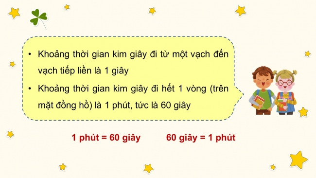 Soạn giáo án điện tử toán 4 cánh diều Bài 15: Giây