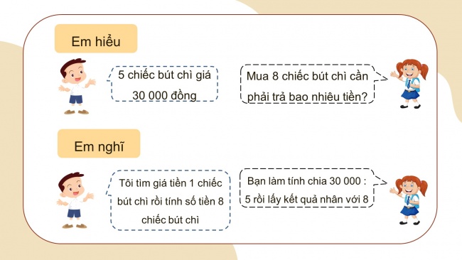 Soạn giáo án điện tử toán 4 cánh diều Bài 17: Bài toán liên quan đến rút về đơn vị