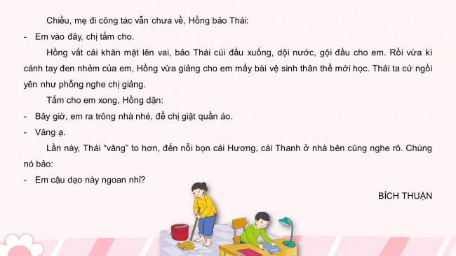 Soạn giáo án điện tử tiếng việt 4 cánh diều Bài 1 Nói và nghe 1: Kể chuyện: Làm chị