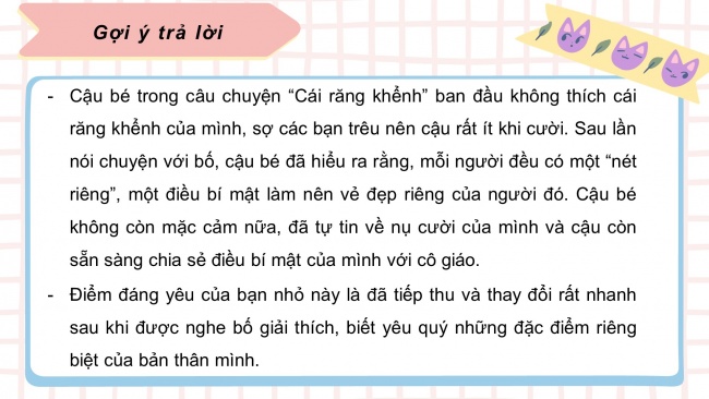 Soạn giáo án điện tử tiếng việt 4 cánh diều Bài 1 Nói và nghe 2: Trao đổi: Chân dung của em, của bạn