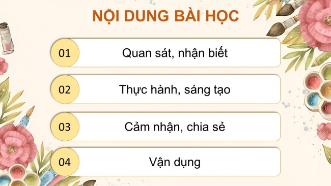 Soạn giáo án điện tử mĩ thuật 4 cánh diều Bài 4: Sắc hoa quê hương