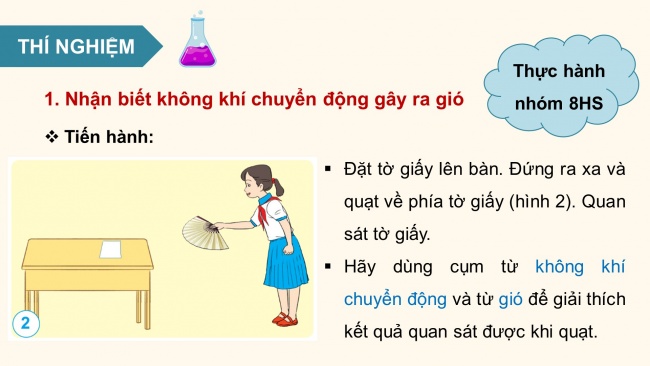 Soạn giáo án điện tử khoa học 4 cánh diều Bài 5: Sự chuyển động của không khí