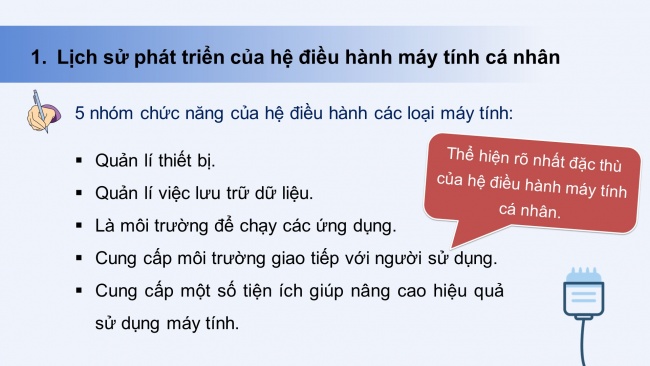 Soạn giáo án điện tử khoa học máy tính 11 KNTT Bài 1: Hệ điều hành