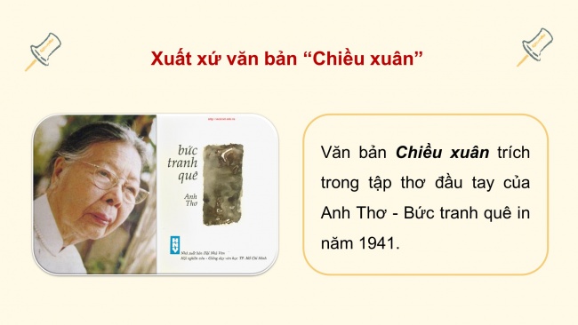 Soạn giáo án điện tử ngữ văn 11 CTST Bài 1 Đọc 3: Chiều xuân