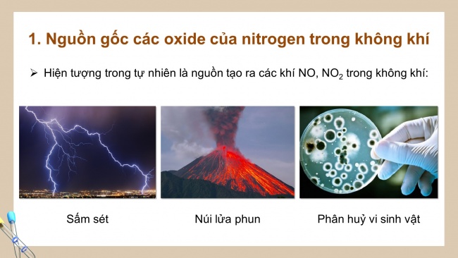 Soạn giáo án điện tử hóa học 11 CTST Bài 5: Một số hợp chất với oxygen của nitrogen