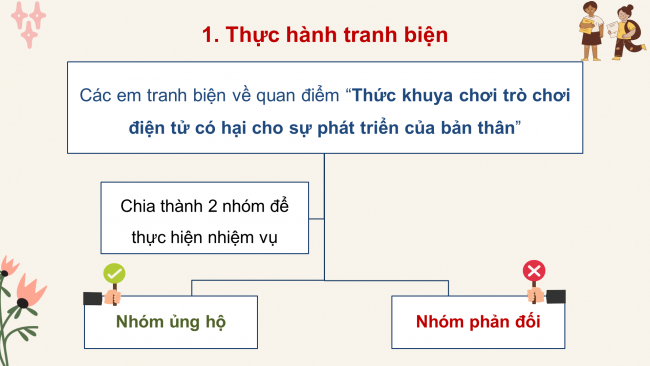 Soạn giáo án điện tử HĐTN 8 KNTT Chủ đề 2 HĐGDTCĐ: Khả năng tranh biện, thương thuyết của tôi (tiết 2)