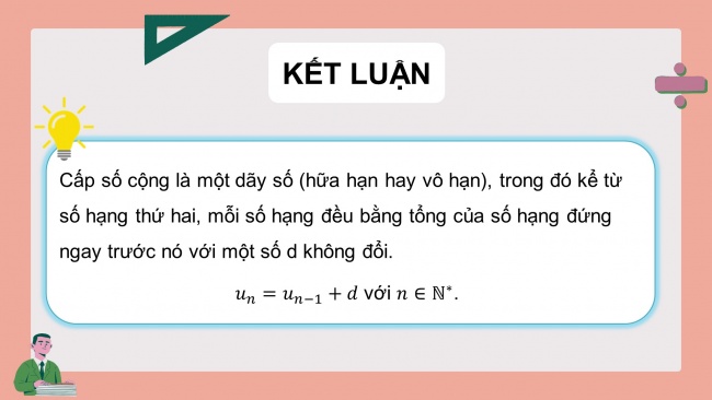 Soạn giáo án điện tử toán 11 CTST Bài 2: Cấp số cộng