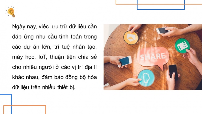 Soạn giáo án điện tử Khoa học máy tính 11 Cánh diều Chủ đề C Bài 1: Lưu trữ trực tuyến