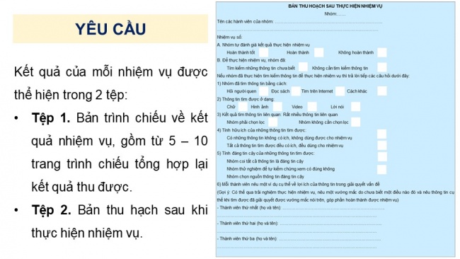 Soạn giáo án điện tử Tin học 8 CD Chủ đề C Bài 3: Bài tập nhóm: Thông tin với giải quyết vấn đề