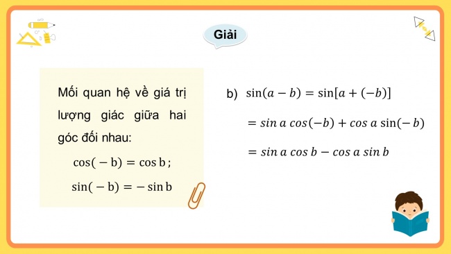 Soạn giáo án điện tử toán 11 Cánh diều Bài 2: Các phép biến đổi lượng giác