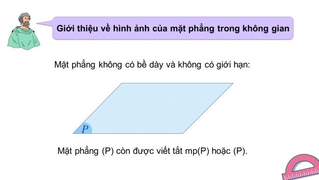 Soạn giáo án điện tử toán 11 Cánh diều Bài 1: Đường thẳng và mặt phẳng trong không gian