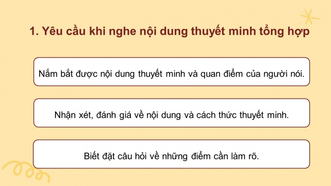 Soạn giáo án điện tử ngữ văn 11 Cánh diều  Bài 4 Nói và nghe: Nghe bài thuyết minh tổng hợp