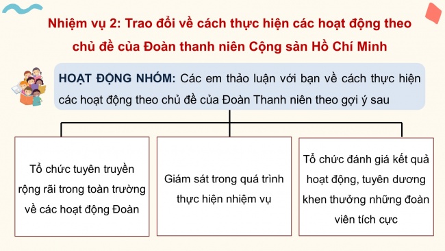 Soạn giáo án điện tử hoạt động trải nghiệm 11 Cánh diều Chủ đề 1: Xây dựng và phát triển nhà trường (P2)