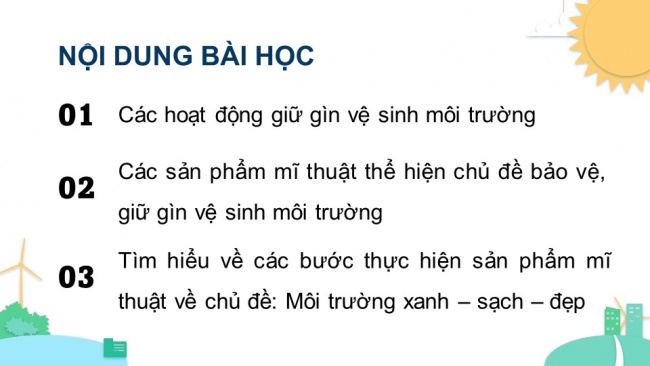 Soạn giáo án điện tử mĩ thuật 4 KNTT Chủ đề 7: Môi trường xanh - sạch - đẹp