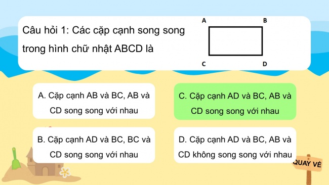 Soạn giáo án điện tử toán 4 CTST Bài 32: Hai đường thẳng song song