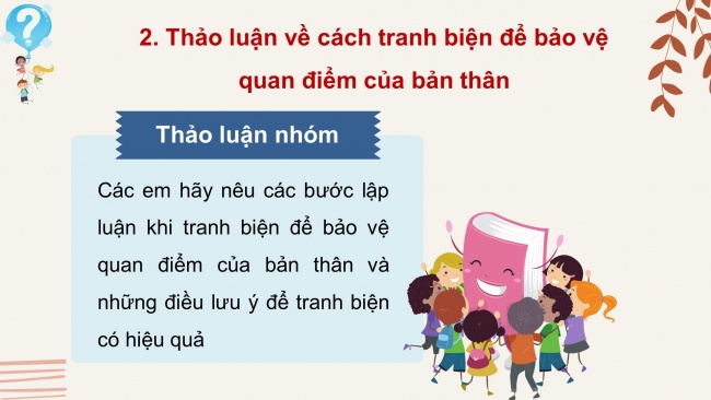 Soạn giáo án điện tử HĐTN 8 KNTT Chủ đề 2 HĐGDTCĐ: Khả năng tranh biện, thương thuyết của tôi (tiết 1)