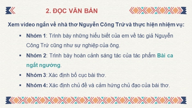 Bài giảng điện tử ngữ văn 11 kết nối tri thức