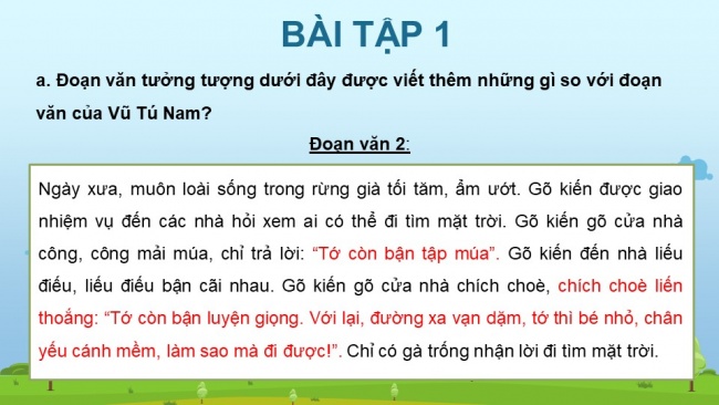 Soạn giáo án điện tử tiếng việt 4 KNTT Bài 17 Viết tìm hiểu cách viết đoạn văn tưởng tượng