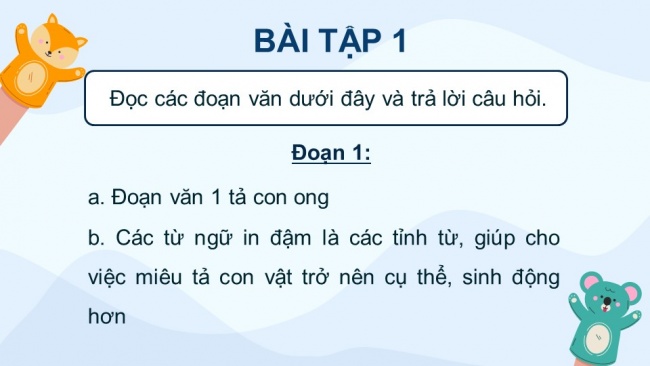 Soạn giáo án điện tử tiếng việt 4 KNTT Bài 27 Viết Luyện viết đoạn văn miêu tả con vật