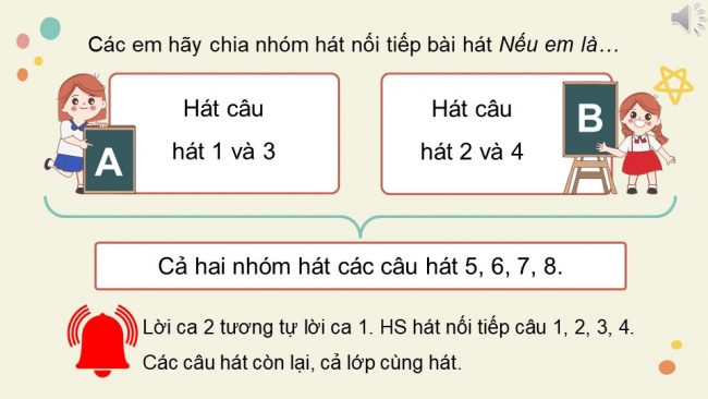 Soạn giáo án điện tử âm nhạc 4 KNTT Tiết 11: Ôn bài hát: Nếu em là...; Nghe nhạc: Điều mong ước tặng thầy