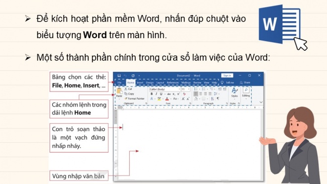 Soạn giáo án điện tử tin học 4 CTST Bài 7: Soạn thảo văn bản tiếng Việt