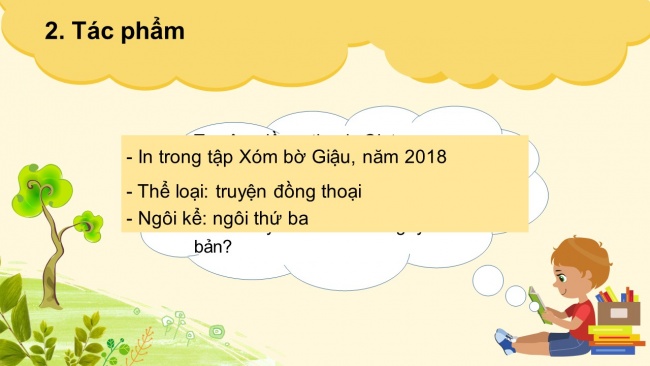 Soạn giáo án điện tử ngữ văn 6 CTST bài 4: văn bản 2: giọt sương đêm