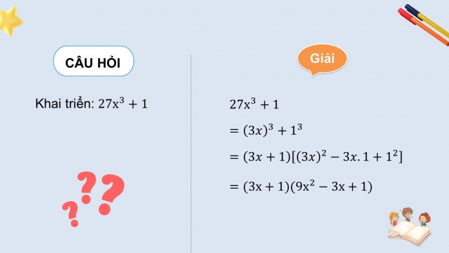 Soạn giáo án điện tử Toán 8 KNTT Bài 8: Tổng và hiệu hai lập phương