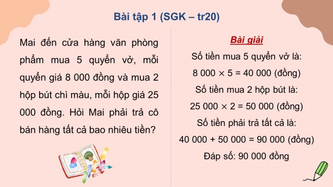 Soạn giáo án điện tử toán 4 KNTT Bài 5: Giải bài toán có ba bước tính