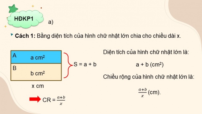 Soạn giáo án điện tử Toán 8 CTST Chương 1 Bài 6: Cộng, trừ phân thức