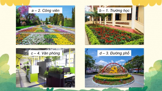 Soạn giáo án điện tử công nghệ 4 KNTT bài 1: Lợi ích của hoa, cây cảnh đối với đời sống