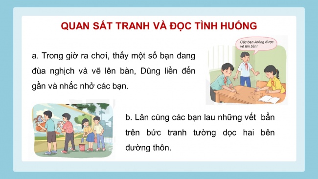 Soạn giáo án điện tử đạo đức 4 KNTT Bài 5: Bảo vệ của công