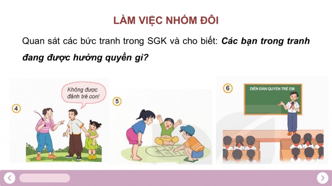 Soạn giáo án điện tử đạo đức 4 KNTT Bài 9: Quyền và bổn phận của trẻ em