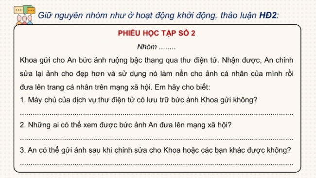 Soạn giáo án điện tử Tin học 8 KNTT Bài 2: Thông tin trong môi trường số