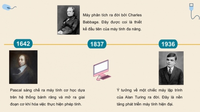 Soạn giáo án điện tử Tin học 8 CTST Bài 1: Lịch sử phát triển máy tính