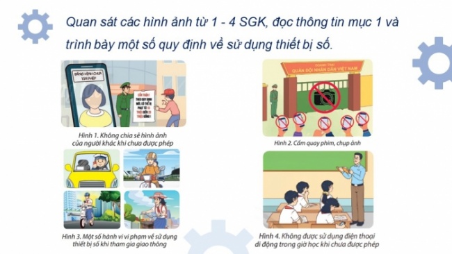 Soạn giáo án điện tử Tin học 8 CTST Bài 4: Sử dụng công nghệ kĩ thuật số