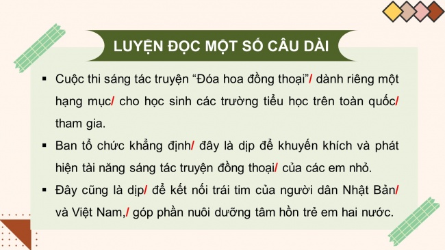 Soạn giáo án điện tử tiếng việt 4 CTST CĐ 1 Bài 2 Đọc: Đoá hoa đồng thoại